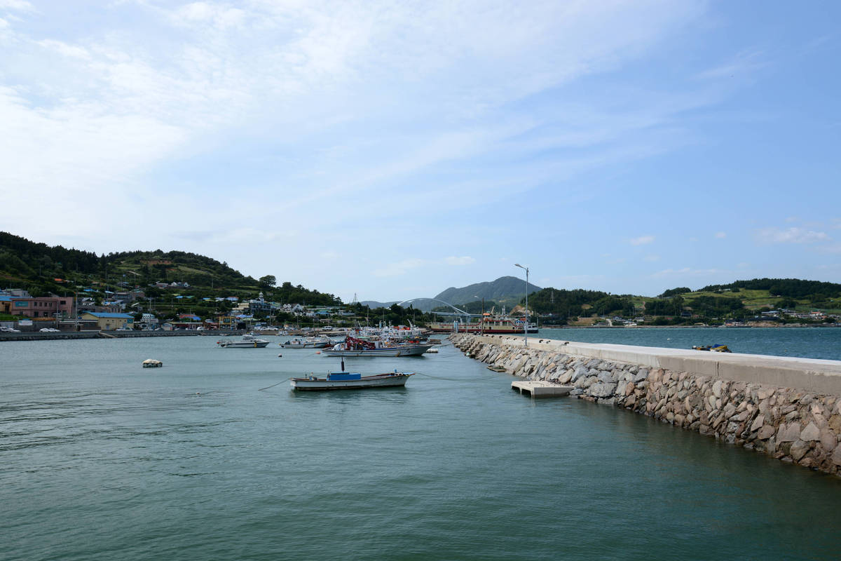 백야도 선착장, 방파제