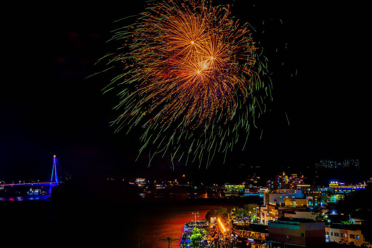 여수밤바다 불꽃축제 사진1