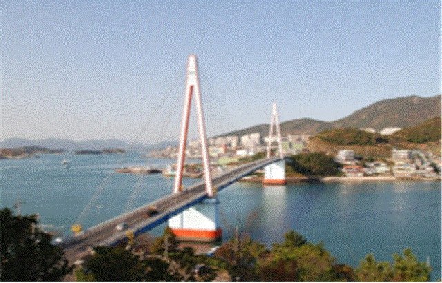 돌산대교 현장 사진
