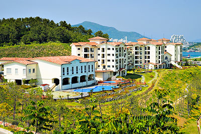 세이지우드 여수경도리조트 측면 외관 전경