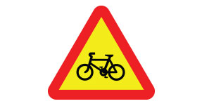 자전거 표지 표지판
