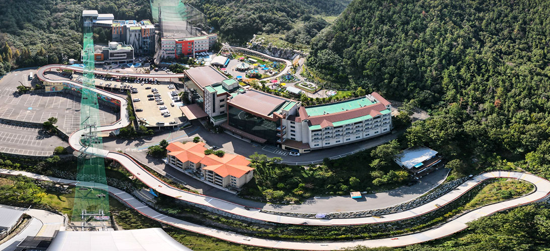 유캐슬호텔 리조트 외관 전경