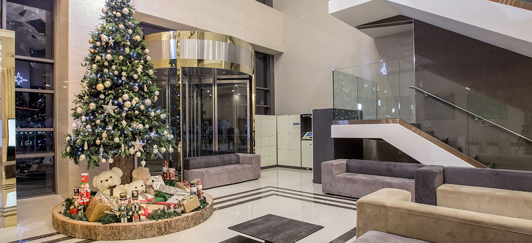 유탑마리나호텔 로비 전경