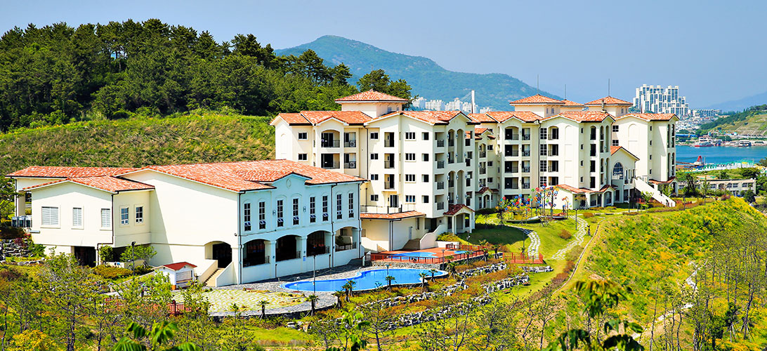 여수 경도 리조트 외관 전경