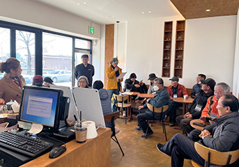 국동지구 선진지 견학 모습