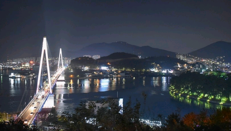 돌산대교야경
