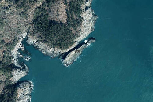 촛대바위 항공뷰