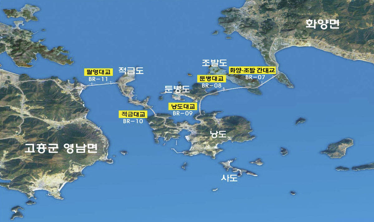 해상교량 조감도