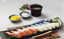 활어초밥(5p)+연어초밥(4p)