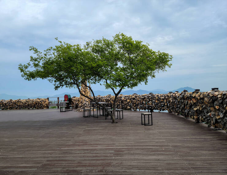 자산공원 일출정