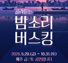 '밤소리버스킹' 공연 운영 안내