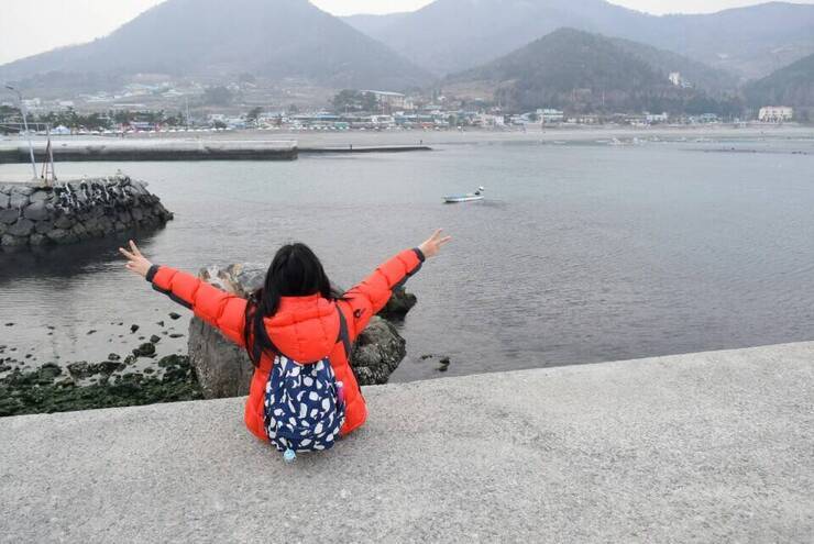 만성리 검은모래해변