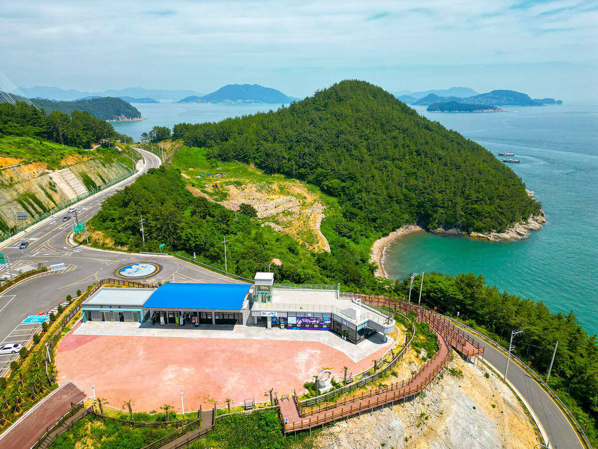 하늘에서 내려다본 조발도 더섬 전경