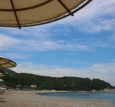 만성리 검은모래해변