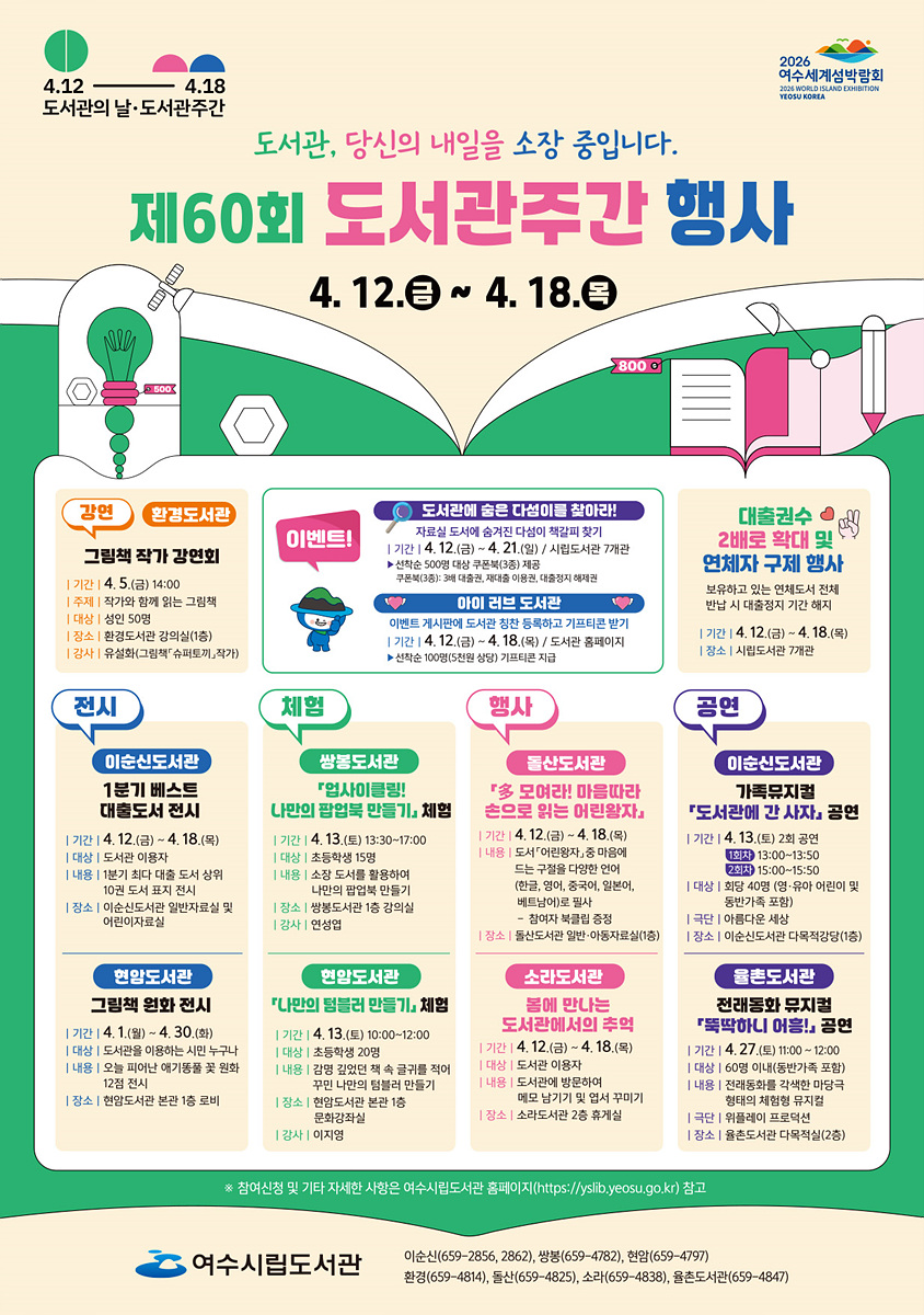6 여수시립도서관, 제60회 도서관주간 행사 개최.jpg