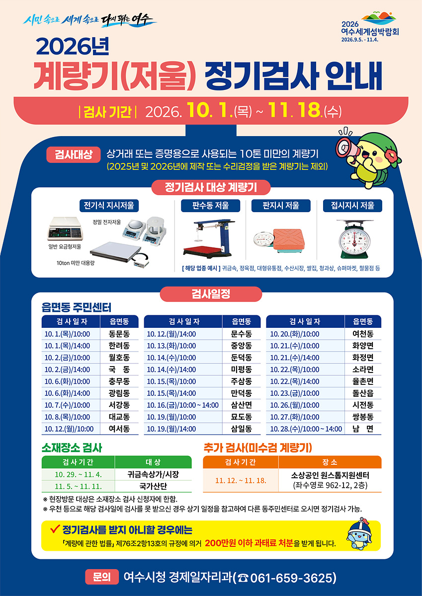 5 여수시, 2026년 계량기(저울) 정기검사 실시.jpg