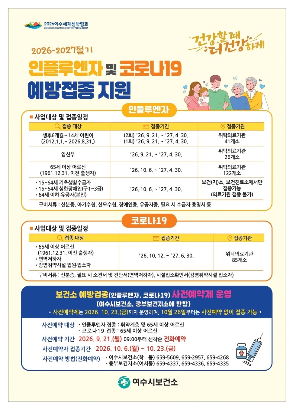 6 여수시, 인플루엔자·코로나19 무료 예방접종 시행.jpg