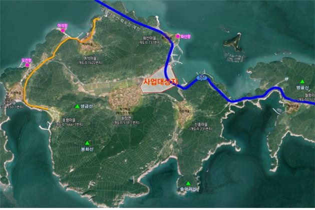 ▲ 화정면 개도간척지 위치도