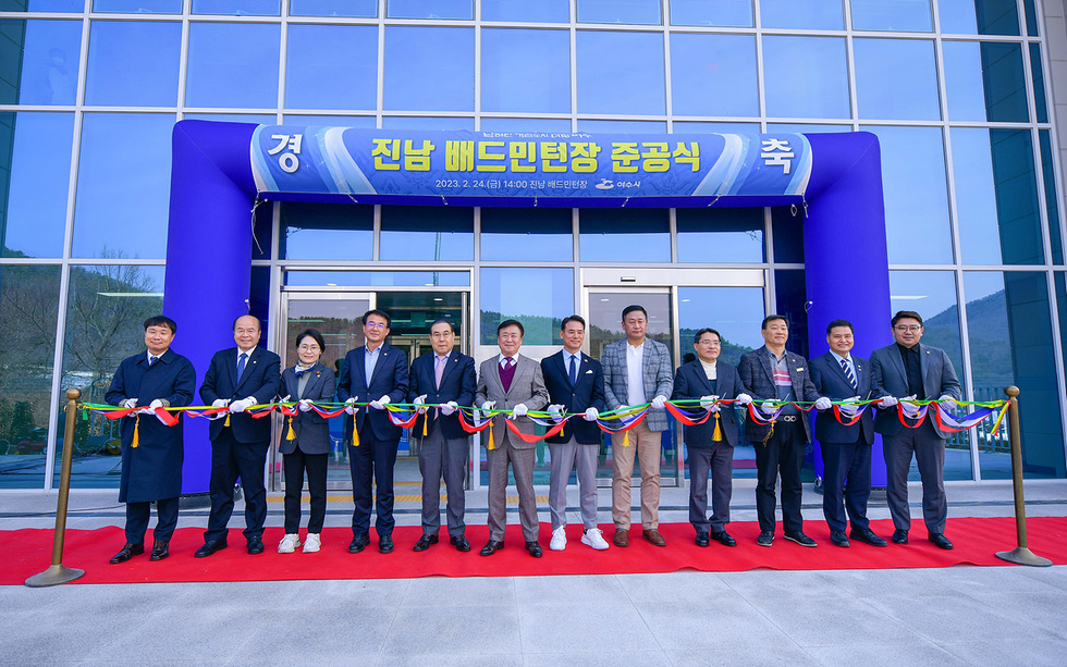 ▲ 여수 ‘진남배드민턴장’ 건립이 완료됨에 따라 4월 중 개소할 것으로 보인다.