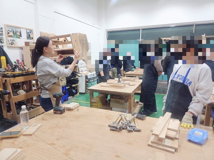 목공 클래스에 대한 강사님의 설명